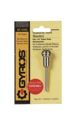 Gyros Tools 1/4 in. Dia. x 2 in. L Mandrel 1/4 in. Round 1 pc.