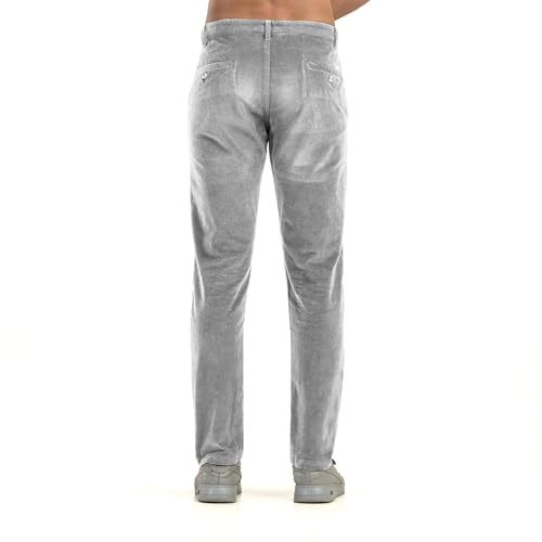 Image of BELANO Men Slim Fit Corduroy Cotton Stretch Chinos