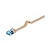 Goobay 96349 CAT 6A U/UTP Flat-Patch Cable, Light Brown, 5m Length