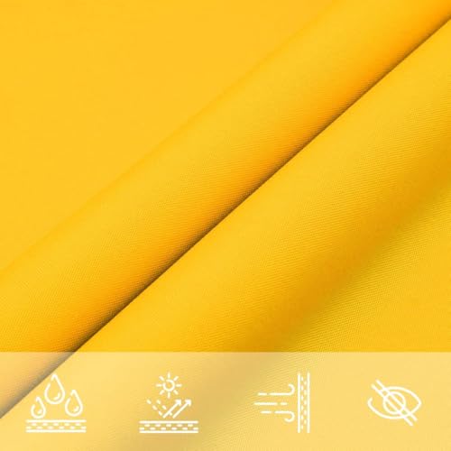 Voile d'ombrage 6x7m imperméable contre chaleur et pluie