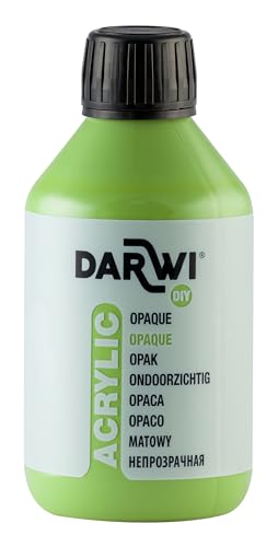 DARWI - DA0220250611C - Un flacon de Peinture Acrylique Opaque - Coloris Vert prairie - 250 ML - DARWI ACRYLIC