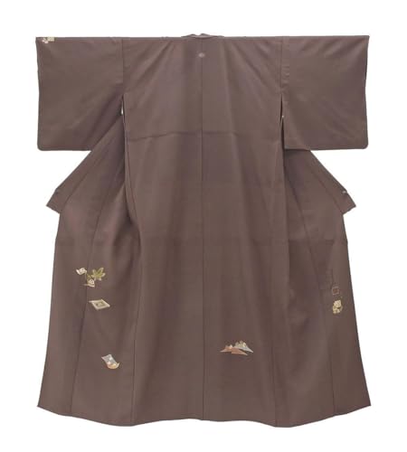 [きもの翔鶴] 単衣 訪問着 正絹 染色作家 浅井青仁作 身丈149cm 裄丈63cm 良品 中古 リサイクル 着物 結婚式 wb0121のサムネイル