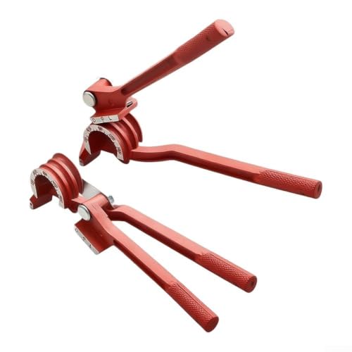 Image of Manual Pipe Bender 3-in-1 Tube Bender for Brake Line AC Tubing 6mm 8mm 10mm Copper Brass Aluminum 0-180 Degree Angle Control Lightweight Alloy Body(A)