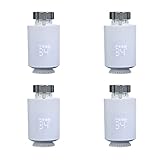 Zigbee Smart Home Heizkörperthermostat Mit 3 Adapter WLAN Heizungsthermostat Digitaler Thermostat Thermostatkopf Thermostat Heizung Smart Steuerung Per App,Energie Sparen,einfache Installation