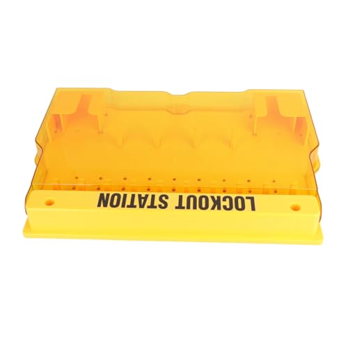 Estação de bloqueio e etiquetagem BORDSTRACT com tampa Resistente, gerenciamento visual para seguran