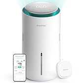 Provirtec MistFree Smart Humidifier for Bedroom, Evaporative Humidifier No White Dust, Auto Humidity & APP Control, 3L Water Tank Easy to Clean, Sleep Mode, Timing, Humidifiers for Baby