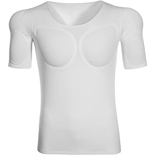 Adult Muscle Suit Fake Chest Ice Silk Enhancer Shaper Quick Drying Undershirt