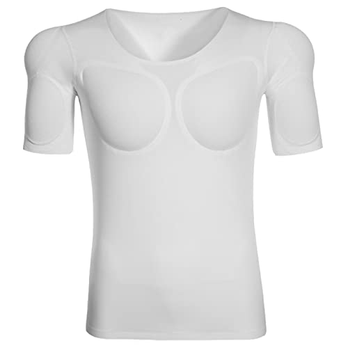 Adult Muscle Suit Fake Chest Ice Silk Enhancer Shaper Quick Drying Undershirt