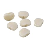 Vintage Tuner Knobs for Guitar Replacement, Set of 6, Grained Ivoroid Tuner Buttons