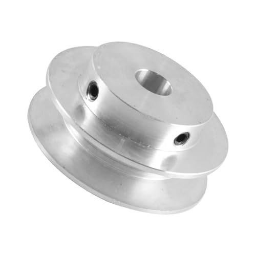 Durlo 60 mm Außendurchmesser, Einzelrillen-Riemenscheibe – 12 mm feste Bohrung für Bohrmaschine (passend für 6 mm PU-Rundriemen)