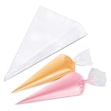 100/200/400 bolsas pasteleras, pasteles y galletas (100 bolsas de tubería de 16