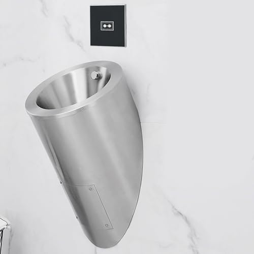 Vasca per orinatoio da uomo in acciaio inossidabile 304 con sensore valvola di scarico anti-troppopieno design per bagni pubblici hotel centri commerciali – igienico e soluzione