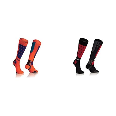 Calcetines de impacto ACERBIS 0021633 en azul/naranja y negro/rojo Cover