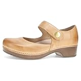 Dansko Beatrice Mary Jane Clog for Women - Memory Foam and Arch Support for All -Day Comfort and Support - Lightweight EVA Outsole for Long-Lasting Wear Honey 8.5-9 M US