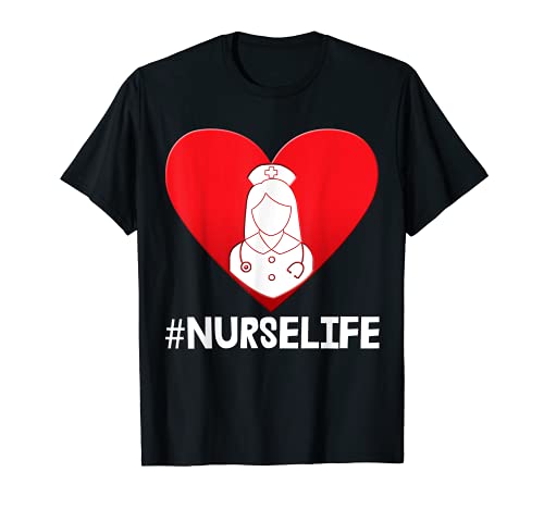 Nurse Life Tee Shirts Linda enfermera Doctor Tees Estudiante de Enfermería Camiseta