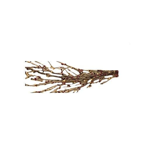 CWI Pip Berry Garland - 4 ft - Artificial Garland for Mantle, Arch, Table, and Entryway - Burgundy & Gold