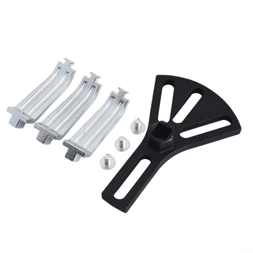 Image of Adjustable 3-Claw Fuel Pump Lock Ring Tool, Steel Fuel Sender Unit Remover Wrench for Tank Cap Removal, Fuel Module Service Kit