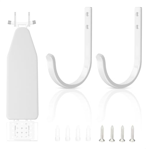 Bügelbrett Wandmontage, Bügelbrett Halterung, Bügelbretthalter Hanger, Bügelbretter Aufhänger Aus Edelstahl, Wandhalterung Bügelbrett Halter Organizer, für Waschküche