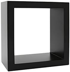 Tangerine Art Display Cube Small Decorative Shelf/Gallery Wall Décor, Mahogany, 6 Inch (79002)