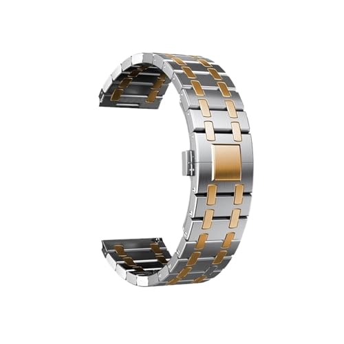 20mm 22mm�����X�e�����X�|�x���g�ɓK������Samsung Galaxy Watch 5 Pro 40/44mm 42/46mm(Silver RoseGold-Tool,22mm)