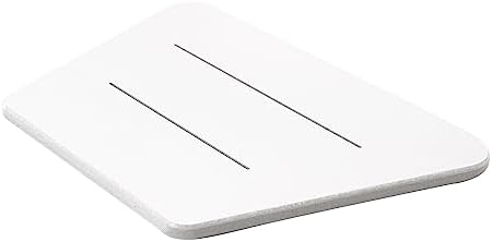 LZRS Adirondack Square Connecting Plate Side Table, Poly Lumber End Tables for Patio, Backyard,Pool, Arm Tray Table for Adirondack Chair, Easy Maintenance & Weather Resistant(White)