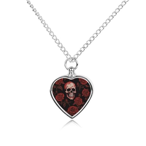 Collier urne funéraire taureau cactus cœur médaillon de mémoire