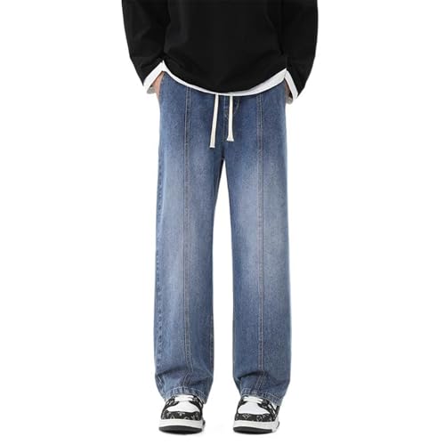 Men's Jeans Spring Vintage Americana Loose Fit Straight Leg Casual Denim Pants2