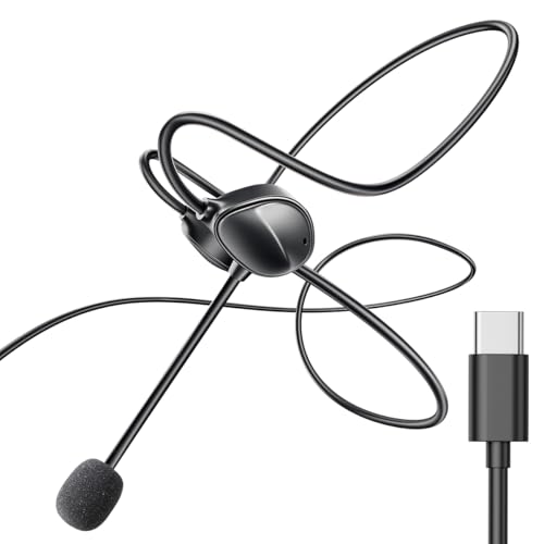 Casque d'ordinateur USB-C avec micro filaire pour télétravail et réunions