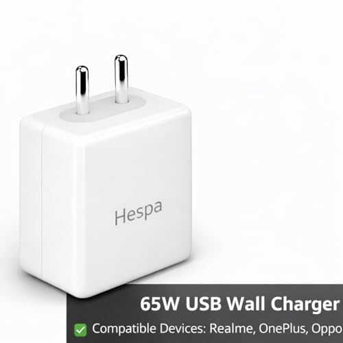Image of 65W SuperVOOC Charging Charger with 1M Type C Cable Support Dash /Superdart /Wrap /Vooc Compatible with Oneplus 15 /13s /13 /13R /12 /12R /11 /11R /Nord 5 /Ce5 /Realme /iQOO /Vivo - Fast Charge Combo