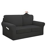 Easy-Going 5 Pieces Stretch Loveseat Cover Washable Loveseat Slipcover Set for 2 Backrest and Seat Cushion...