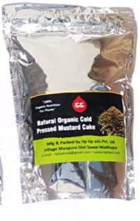 TIP TIP Brand Natural Organic Mustard Cake Fertilizer Powder for Plants 1800 Grams Each (Pack of 2 Each 900g) | Sarso Khali for Home Garden| Potting Plant Growth & Healthy Root Nutrient