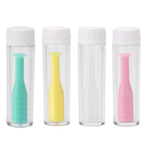 YAPKOLV 4 Pièces Ventouse Lentille pour Lentilles de Contact Souples et Rigides, Inodore, Accessoire Indispensable pour une Expérience de Port