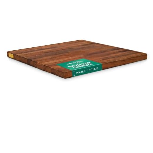 JubiNatural Solid Walnut Butcher Block