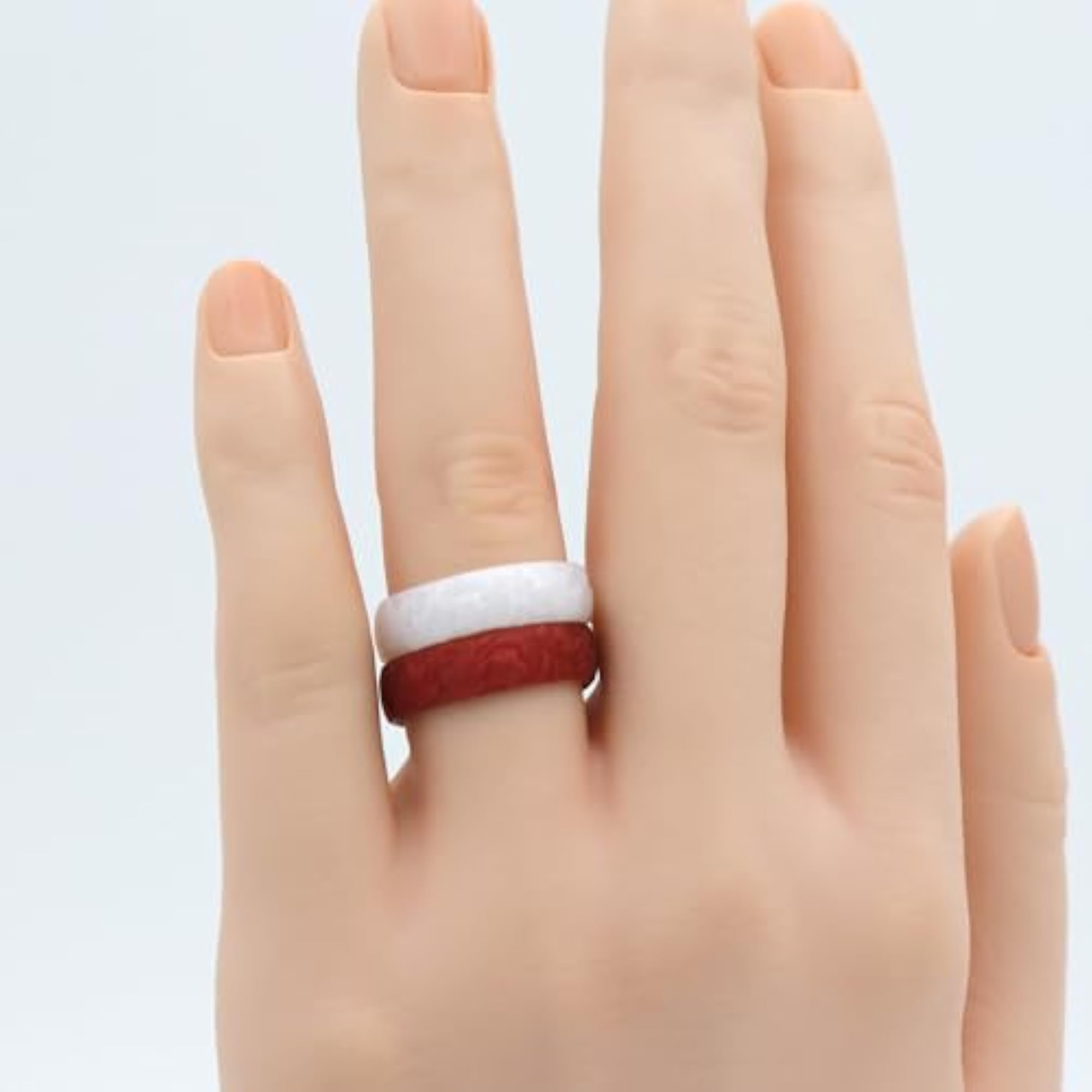10pc Stackable Silicone Rings for Women, Hypoallergenic