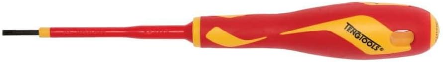 Teng Tools 3mm x 100mm 1000 Volt Insulated Flat Type Screwdriver - MDV822N