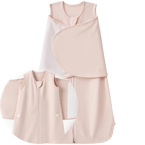 Image of Slumber Buddy Transitional Swaddle Newborn Houdini Proof Baby Sleep Sack 0-6 Months 1.0 TOG