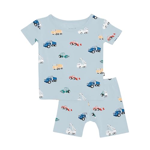 KYTE BABY, Short Sleeve Toddler Pajama Set, 97% Rayon made from Bamboo, 3% Spandex
