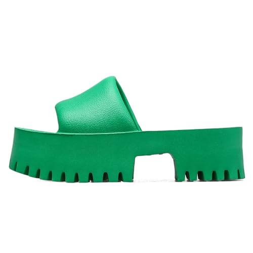 Womens Backless Platform Sandals - Thick Sole & Waterproof Summer Slippers