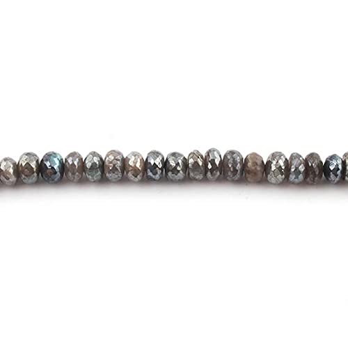 Labradorite naturelle facettée 10mm en fil pour création de bijoux uniques