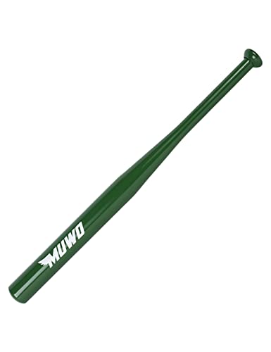 Bate de béisbol MUWO de aleación de acero inoxidable verde, 28 pulgadas y 980g para aficionados