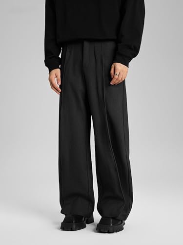 Men's Casual Pants Fall Winter Straight Leg Drop Dress Trousers Pants for Men2