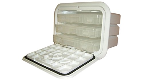 T-H Marine Tackle Center Trays | Boat Fishing Tackle Storage Hatch with 3 Trays | 11