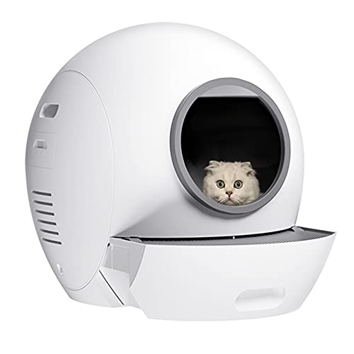 Automatic WiFi-Enabled Cat Littler Box for Multiple Cats, Self-Cleaning Cat Litter Box APP Control