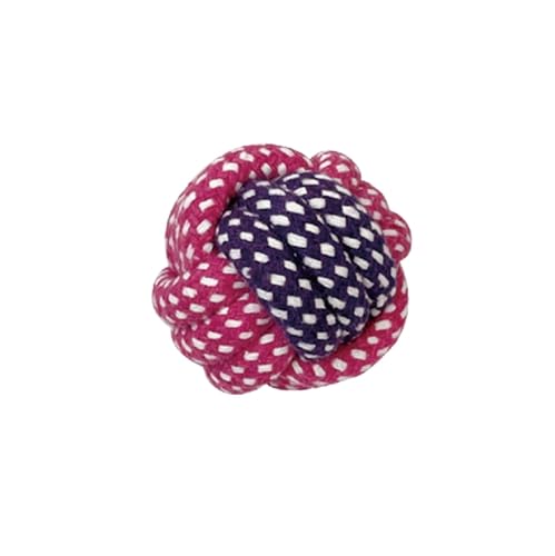 犬 おもちゃ ロープおもちゃ 綿ロープ コットン 中型犬 ボール ピンク 子犬 噛むおもちゃ 頑丈 ペット用 ストレス解消 運動不足解消 歯磨き 清潔 耐久性 ボール1B