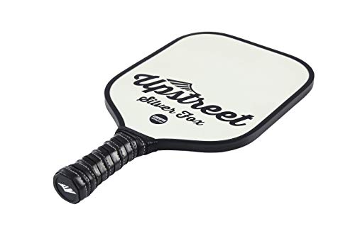 Upstreet Graphite Pickleball Paddle - Polypro Honeycomb Composite Core - Paddles Include Racket Cover (Silver) - Thumbnail 4