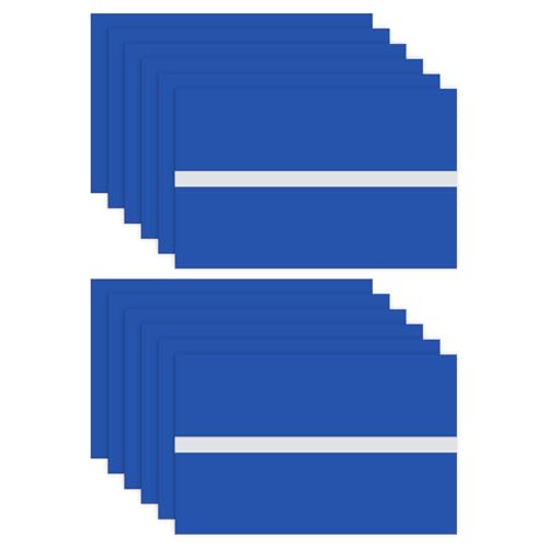 Image of M METERXITY 12-Pack Double Color Laser Engraving Blanks 7x11 Inch,1.3mm Thick ABS Plastic Sheet Engraved Material for Name Plate /Yard Signs /Laser Cutting /DIY Carving /Craft[Sky Blue /White]