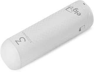 Power Bank 3.000mah com Lanterna de Led e Cabo Conector Branco - PB30 ELG