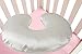 Satin Nursing Pillow Cover Set 2 Pack Ultra Soft Silk Compatible with Boppy Pillow for Breastfeeding Pillow Protect for Baby Hair and Skin White & Pink