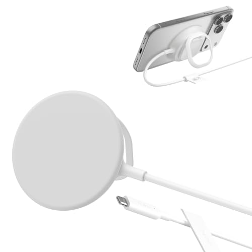 Belkin Qi2 25W �}�O�l�b�g�����C�����X�[�d�� MagSafe�Ή� iPhone18�EGalaxy/Pixel�Ή� �X�^���h�t�� | Qi2�����F�؏[�d��A�ő�25W�}���[�d ��p�t�@�����ځA iPhone 18-16�EGalaxy S26�EP