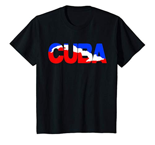 Niños Cuba Flag Havana Gift I love Cuba Cuban Flag Camiseta